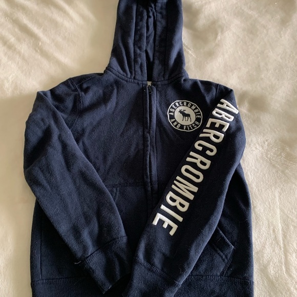 abercrombie kids Other - ABERCROMBIE Kids Zip Up Hooded Sweatshirt, Size 7/8 - Preloved Condition